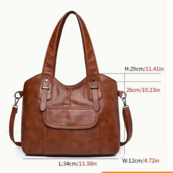 Khaki Large Capacity Crossbody Shoulder Bag NEW - Picture 4 of 10